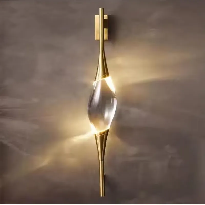 Lighting Decor For Living Room - Neues Design Moderne Vollkupfer Gold Kristall