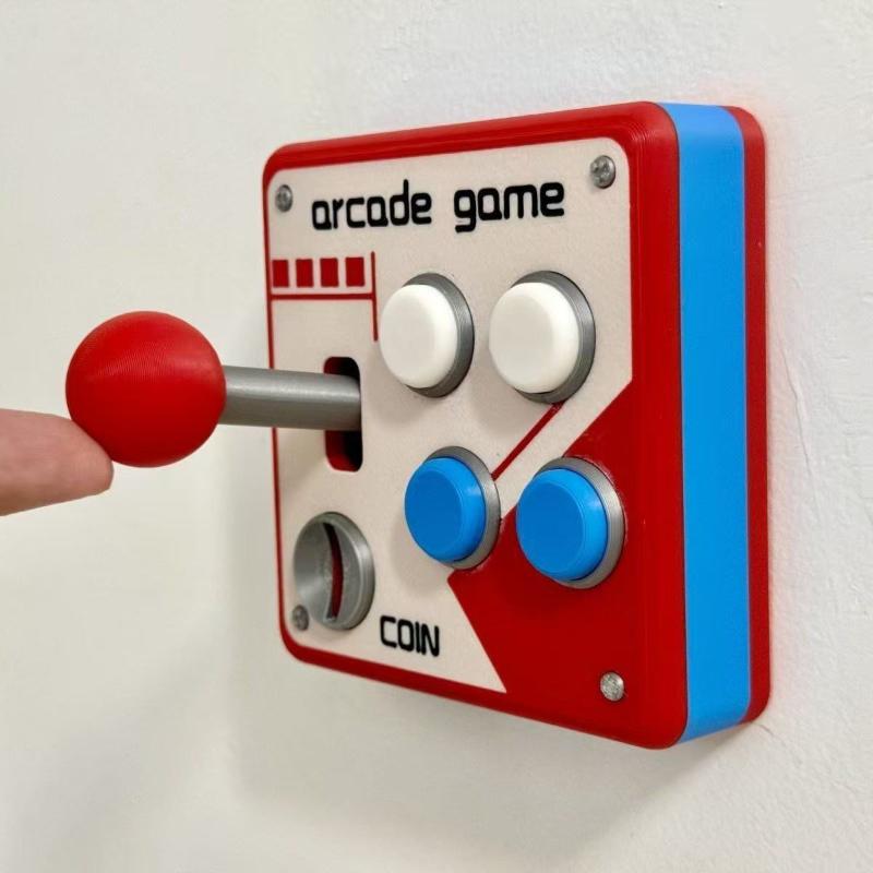 Decor Lighting Sales - Neuer Retro-Arcade-Spiel-Joystick-Wandschalter, 80er-Jahre-Vintage-Dekorative Wandplattenabdeckung für Spielzimmer