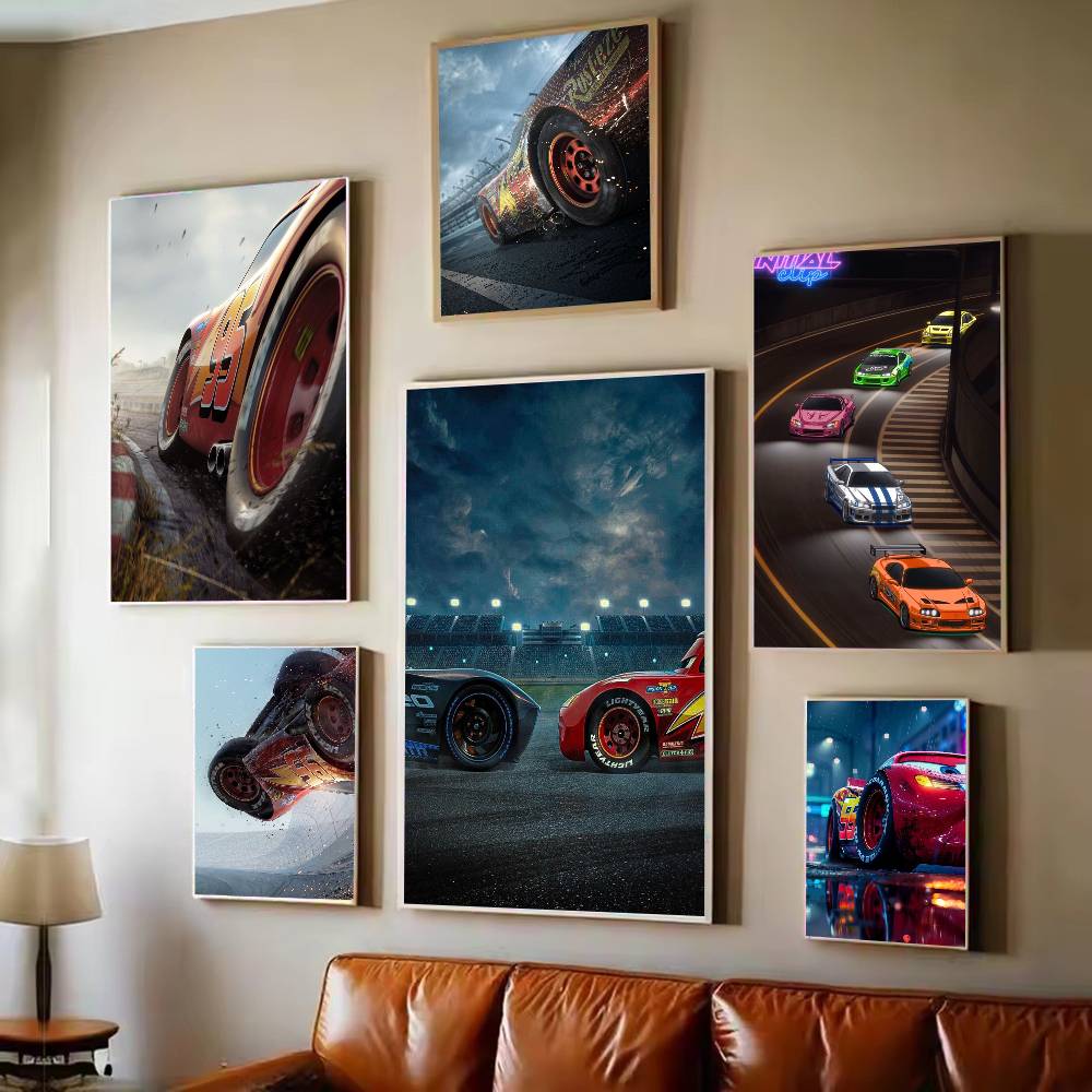 Lighting Mcqueen Decor - Cars 3-Film Lightning McQueen Poster, selbstklebende
