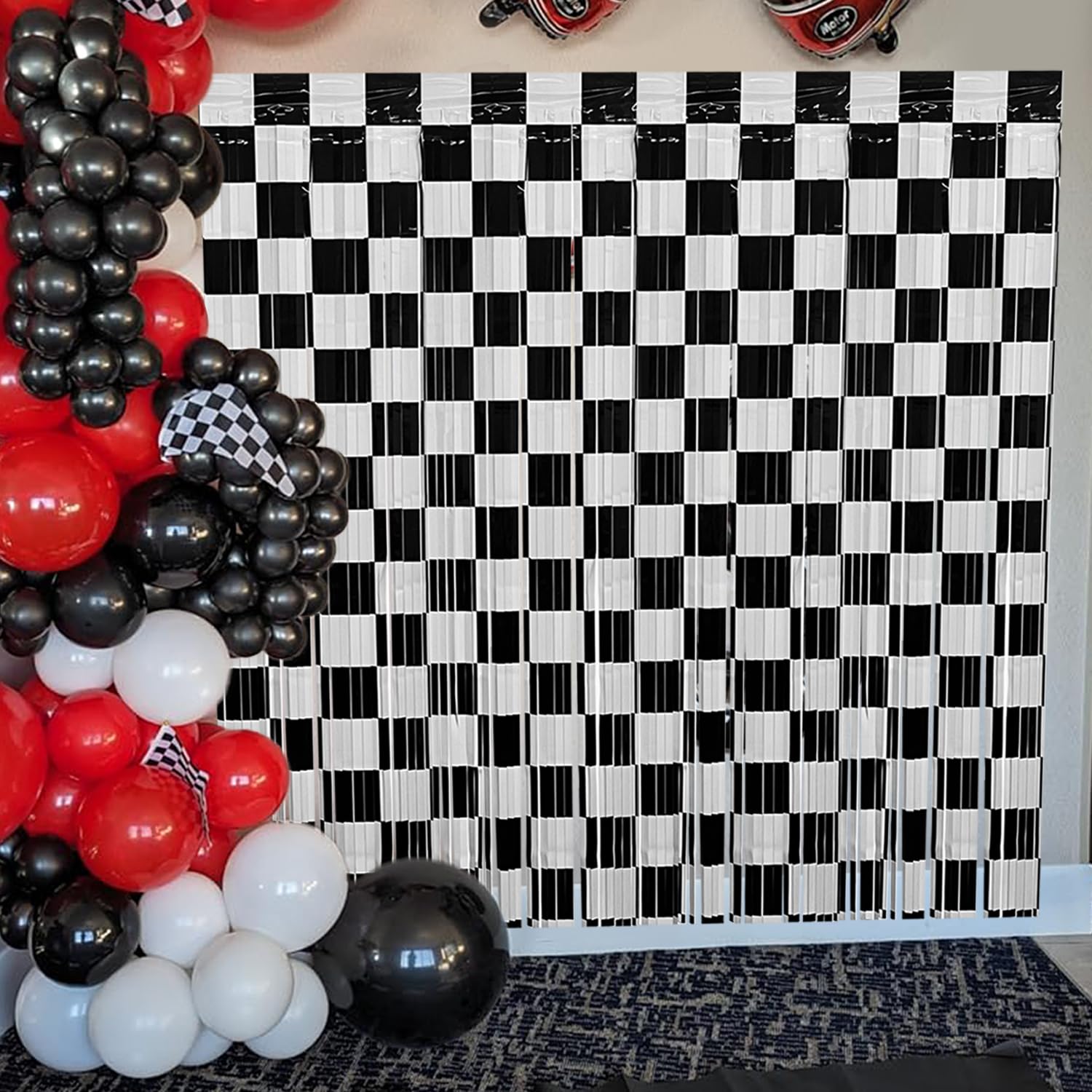 Lighting Mcqueen Decor - Racing Auto Geburtstag Party Dekor Schwarz