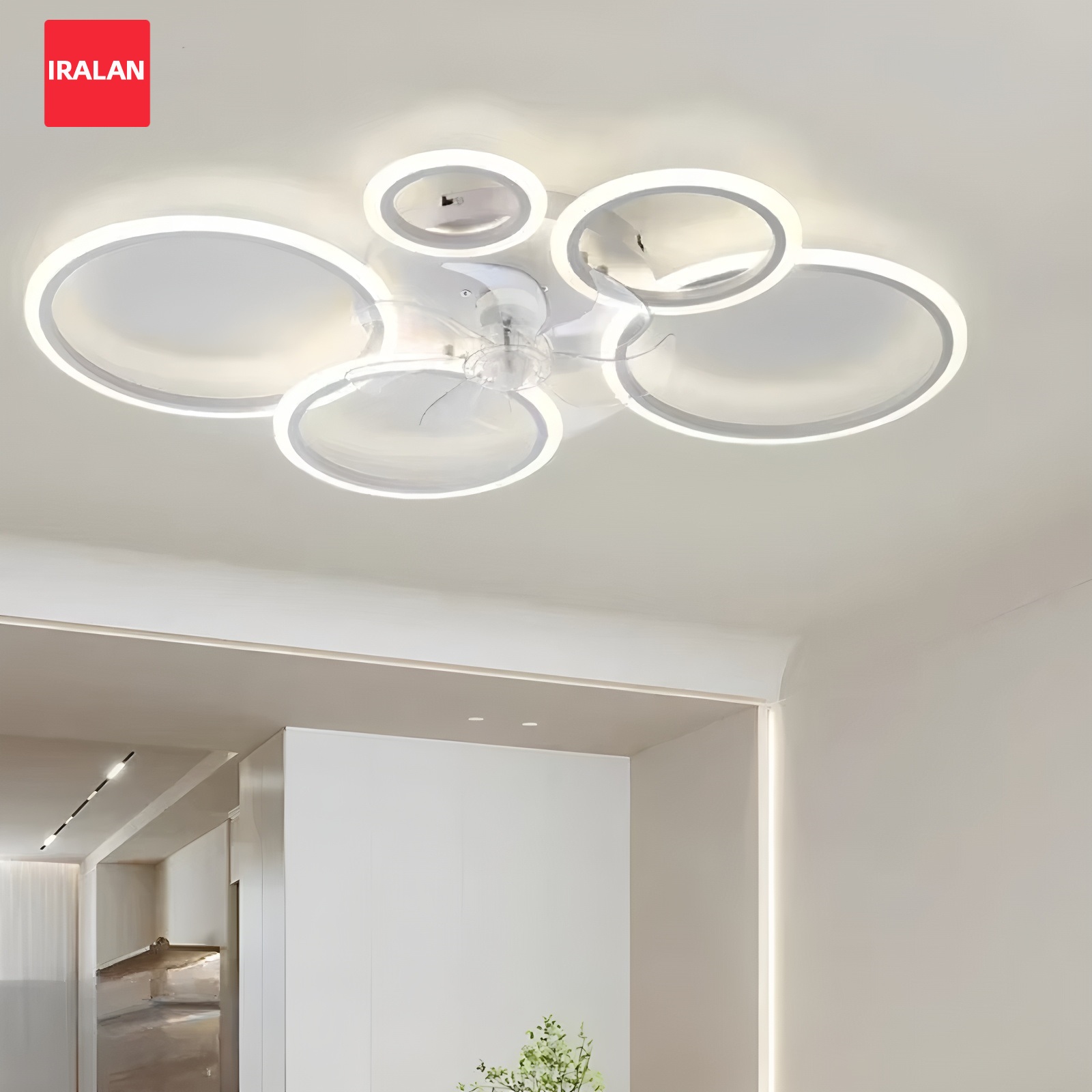Decor Lighting Ceiling Fans - Ringförmiger Deckenventilator mit LED-Beleuchtung Nordisch Minimalistischer
