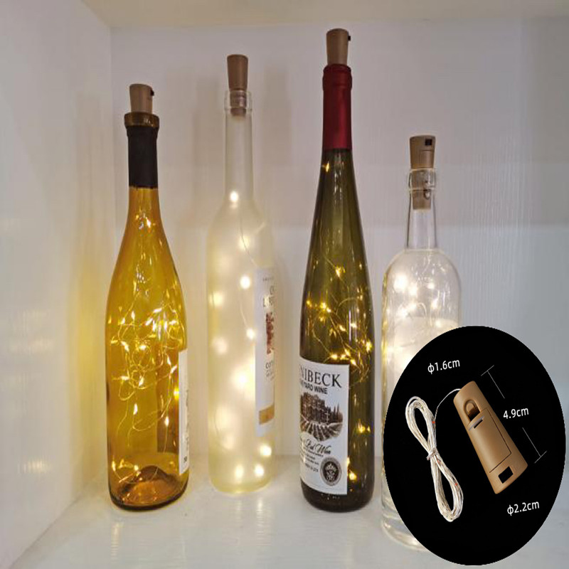 Decor Lighting Cork - LED-Weinflaschenlichter mit Korken, 1/2/3 m Korklichter,