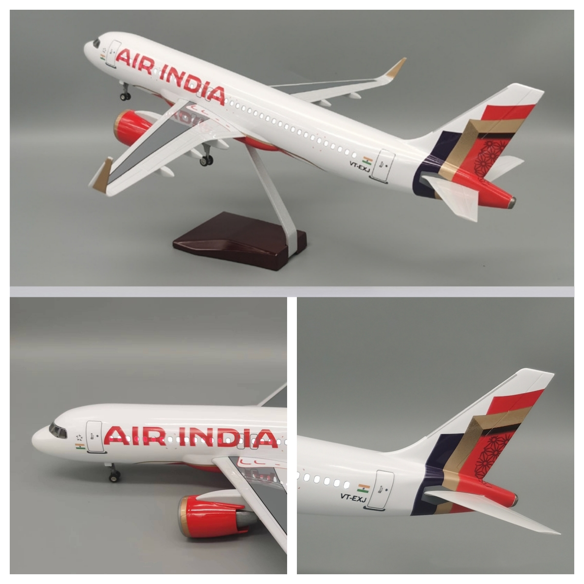 Decor Lighting India - 1/80 Maßstab 47CM Spielzeugflugzeug A320 NEO
