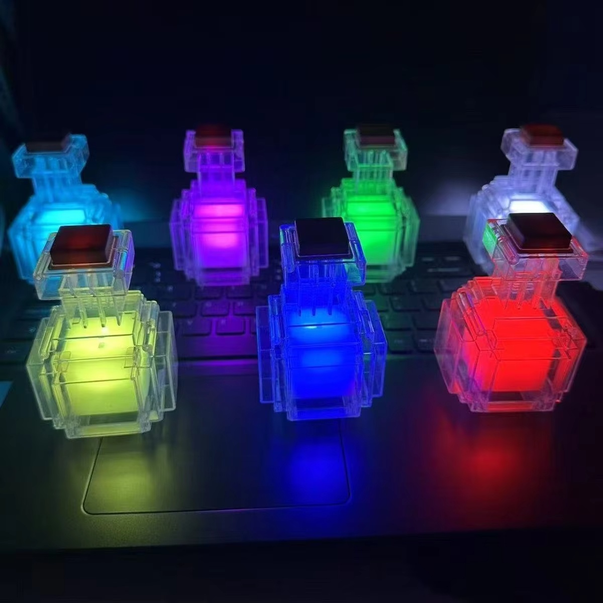 Lighting Home Decor Products - Wiederaufladbare Zaubertrank-Flasche Nachtlicht LED Farbwechsel 7