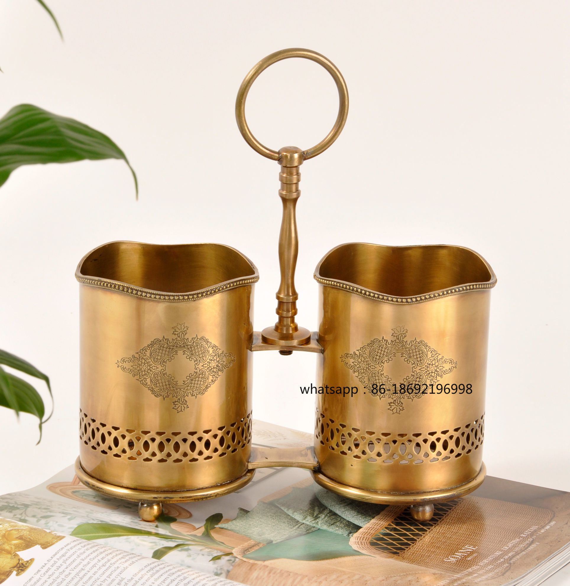 Decor Lighting India - Indien Importiert Messing Griff Besteck Rohr