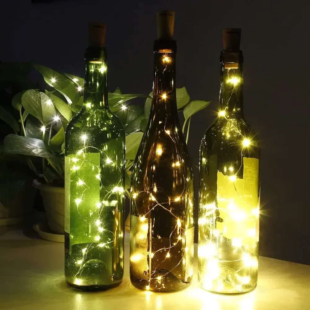 Decor Lighting Cork - LED-Weinflaschenlichter mit Korken, 0,75 m, 2