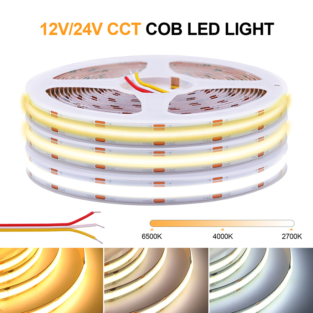 Decor Lighting Hours - 12V 24V Cob CCT LED-Streifen Licht