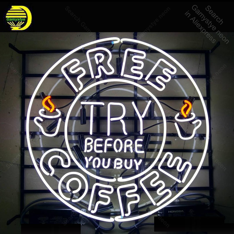 Decor Lighting India - NEON-ZEICHEN für kostenloses Café, NEON-Glühbirnen, Lampe,