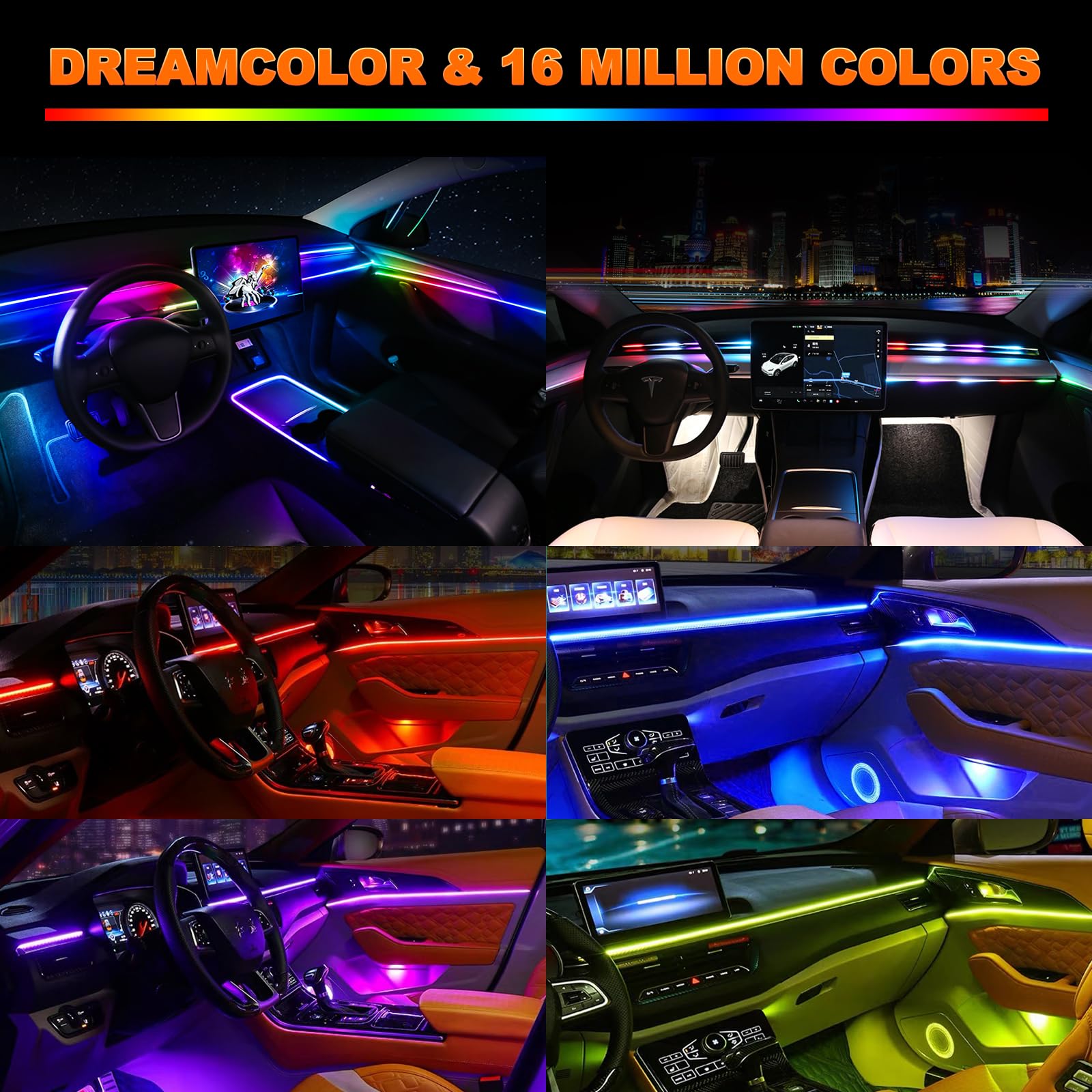 2 in1 dynamische Neon Auto Umg – Lighting Bolt Decor Bewertung und Preis