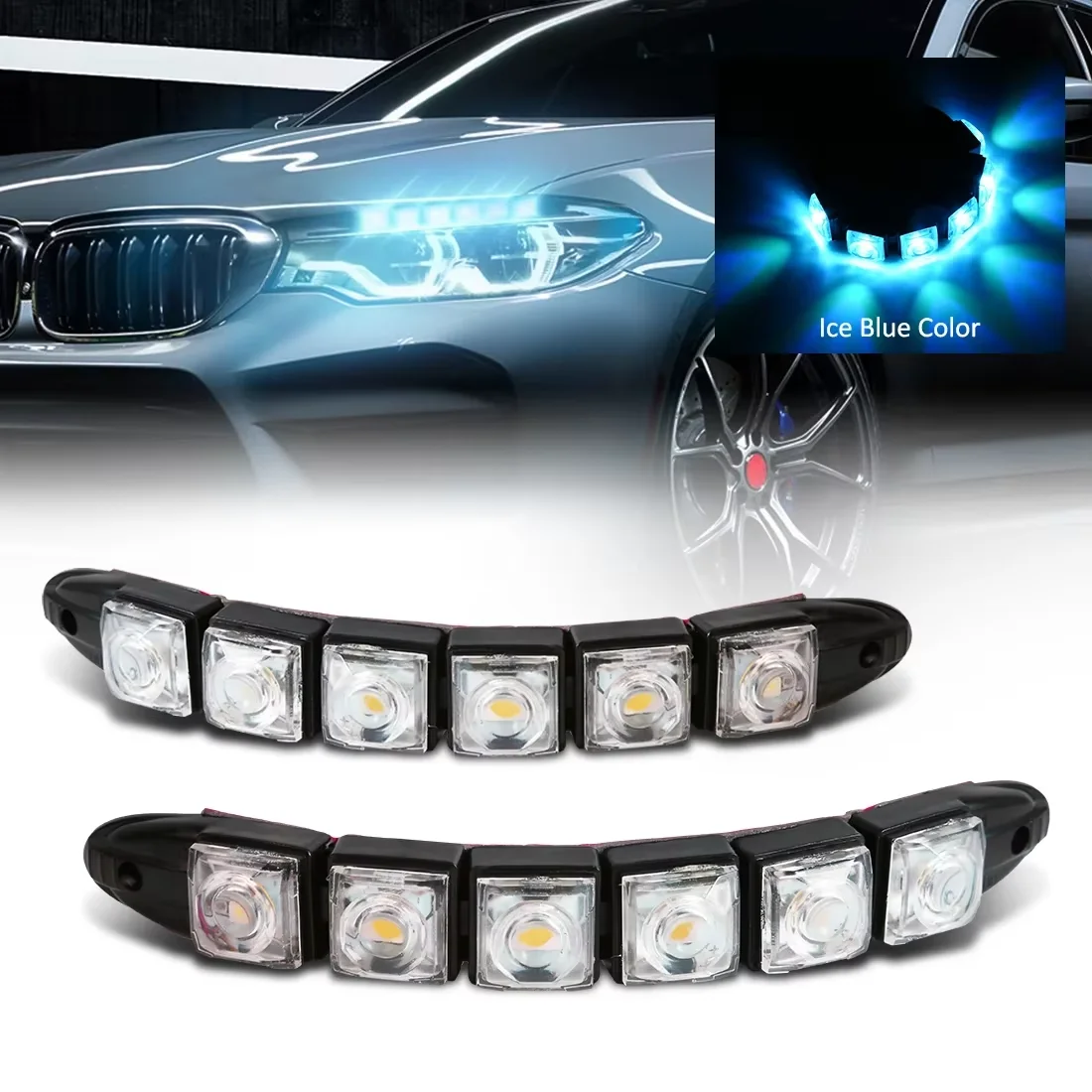 2PCS LED Wasserdichte DRL Lich – Lighting Bolt Decor Bewertung und Preis