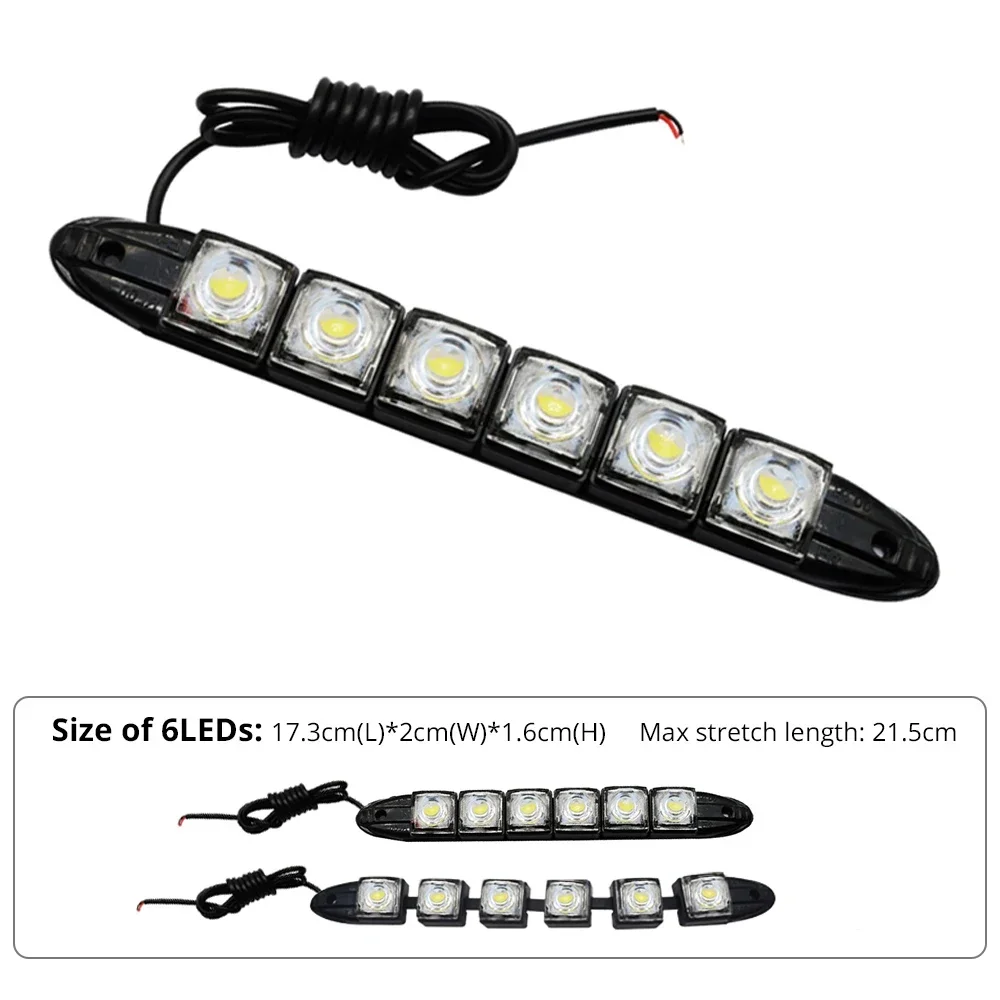 2PCS LED Wasserdichte DRL Lich – Lighting Bolt Decor Bewertung und Preis