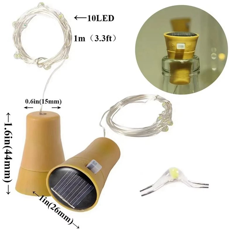 ABHU 20 Stück Solar-Weinflasch – Decor Lighting Cork Bewertung und Preis
