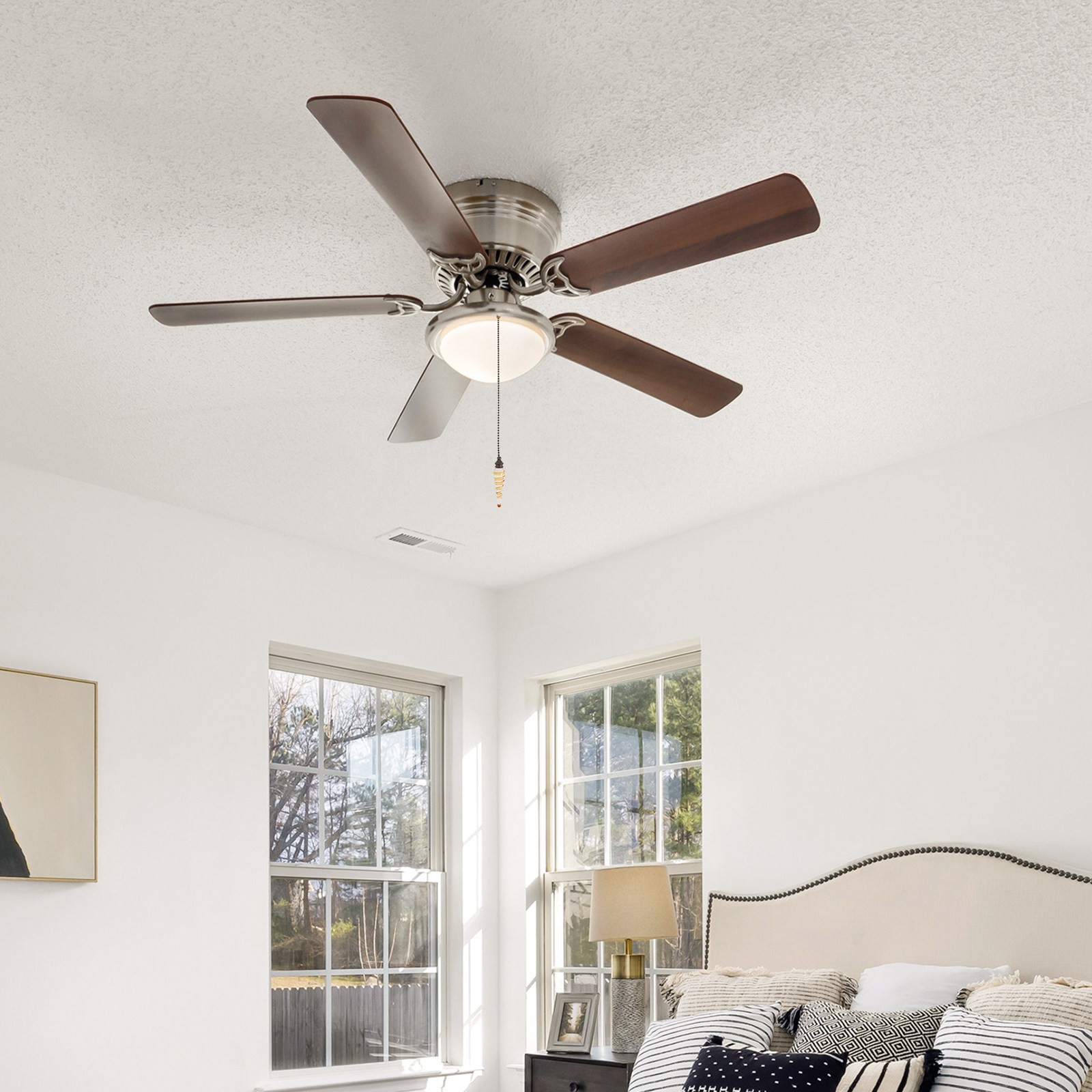 Glas- und Metall-Zugkettenverl – Decor Lighting Ceiling Fans Bewertung und Preis
