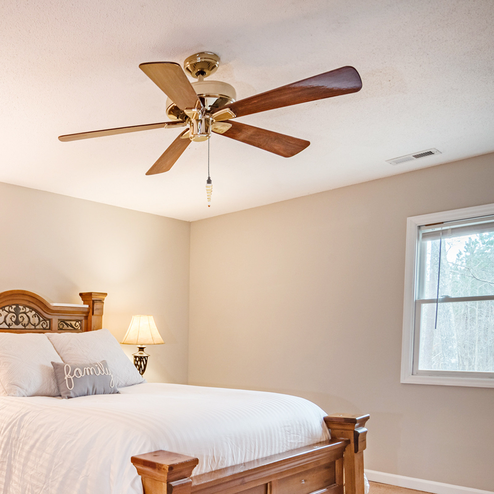 Glas- und Metall-Zugkettenverl – Decor Lighting Ceiling Fans Bewertung und Preis