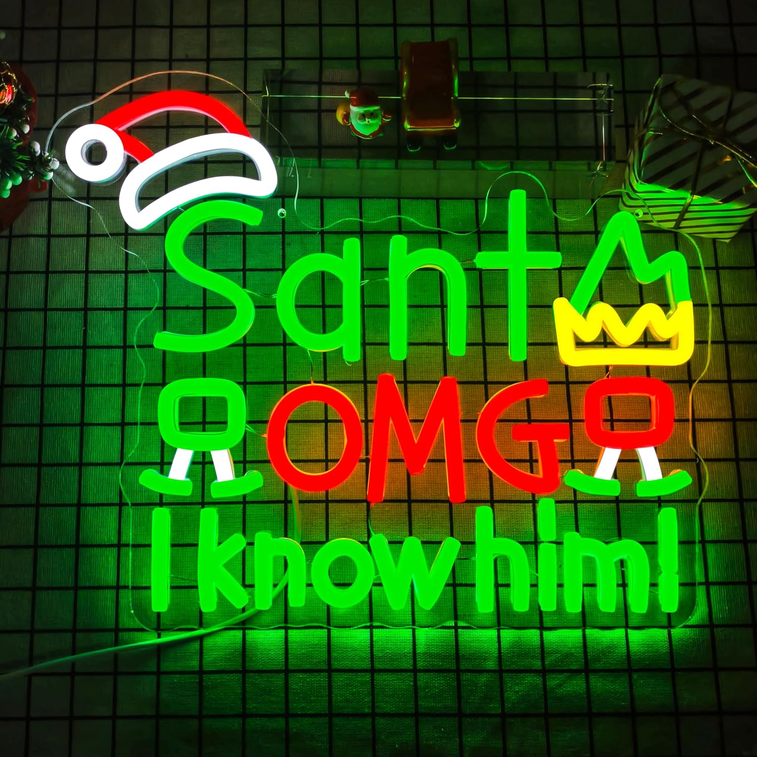USB Santa OMG I Know Him Neons – Santa'S Elves Holiday Lighting & Decor Llc Bewertung und Preis