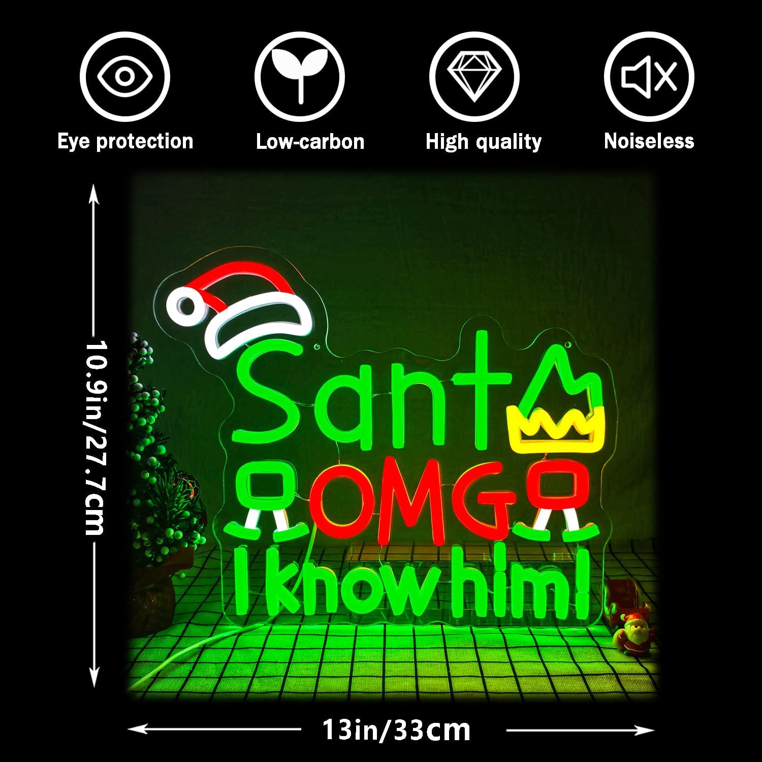 USB Santa OMG I Know Him Neons – Santa'S Elves Holiday Lighting & Decor Llc Bewertung und Preis