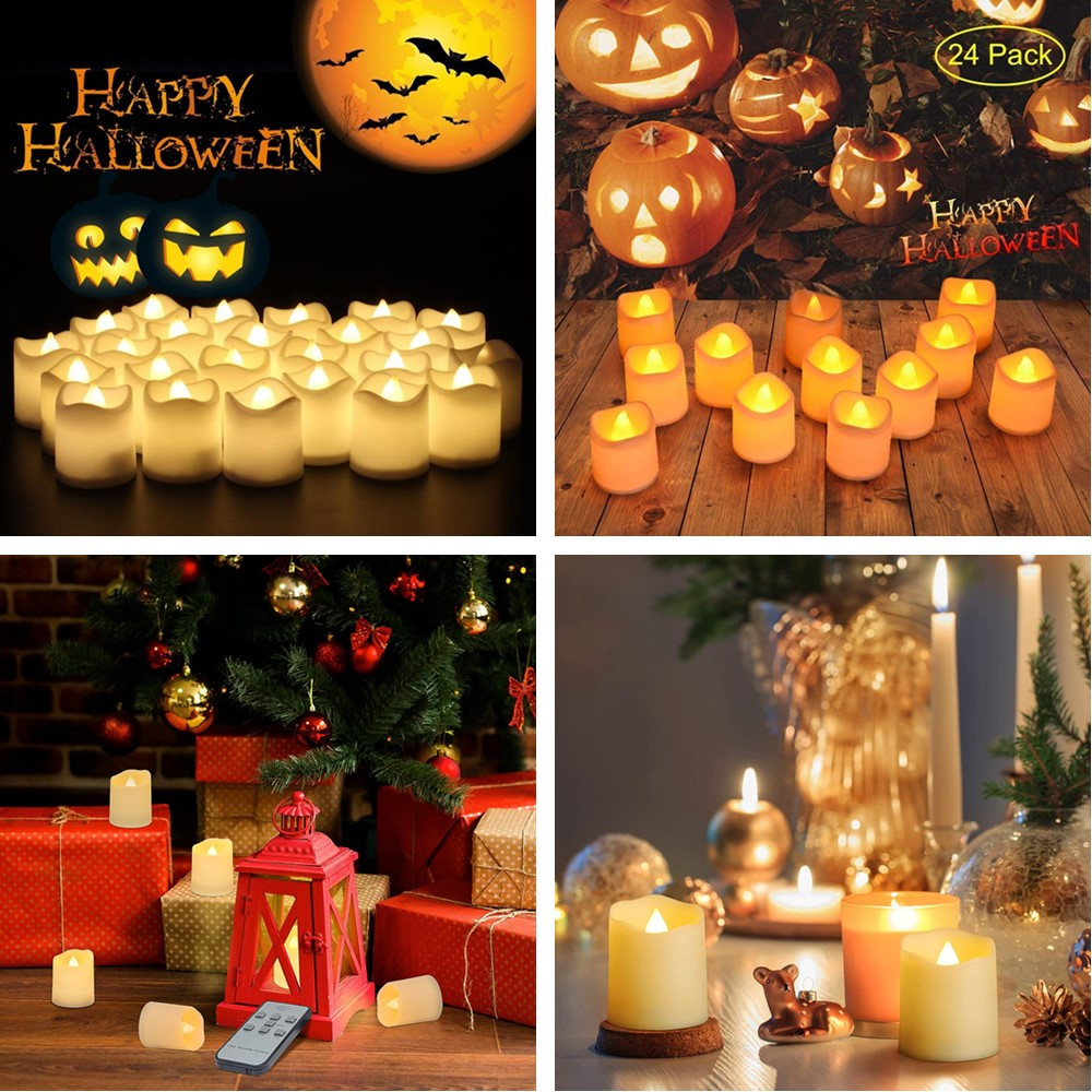 12/24 Stück flammenlose LED-Te – Decor Lighting Hours Bewertung und Preis