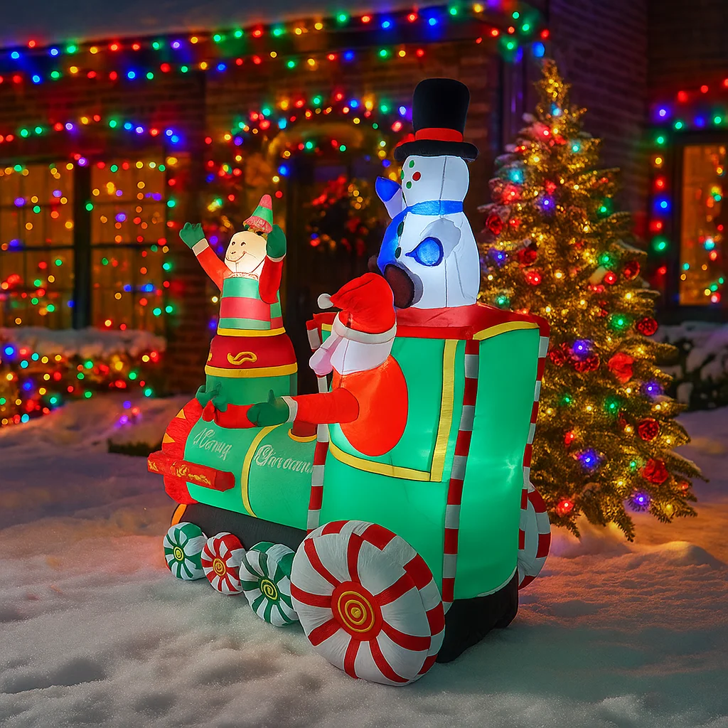 1,8 M/5,9 FT Aufblasbare Santa – Santa'S Elves Holiday Lighting & Decor Llc Bewertung und Preis