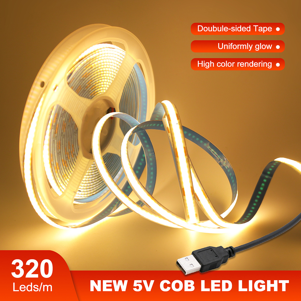 DC 5V COB LED-Streifen 320LEDs – Decor Lighting Hours Bewertung und Preis