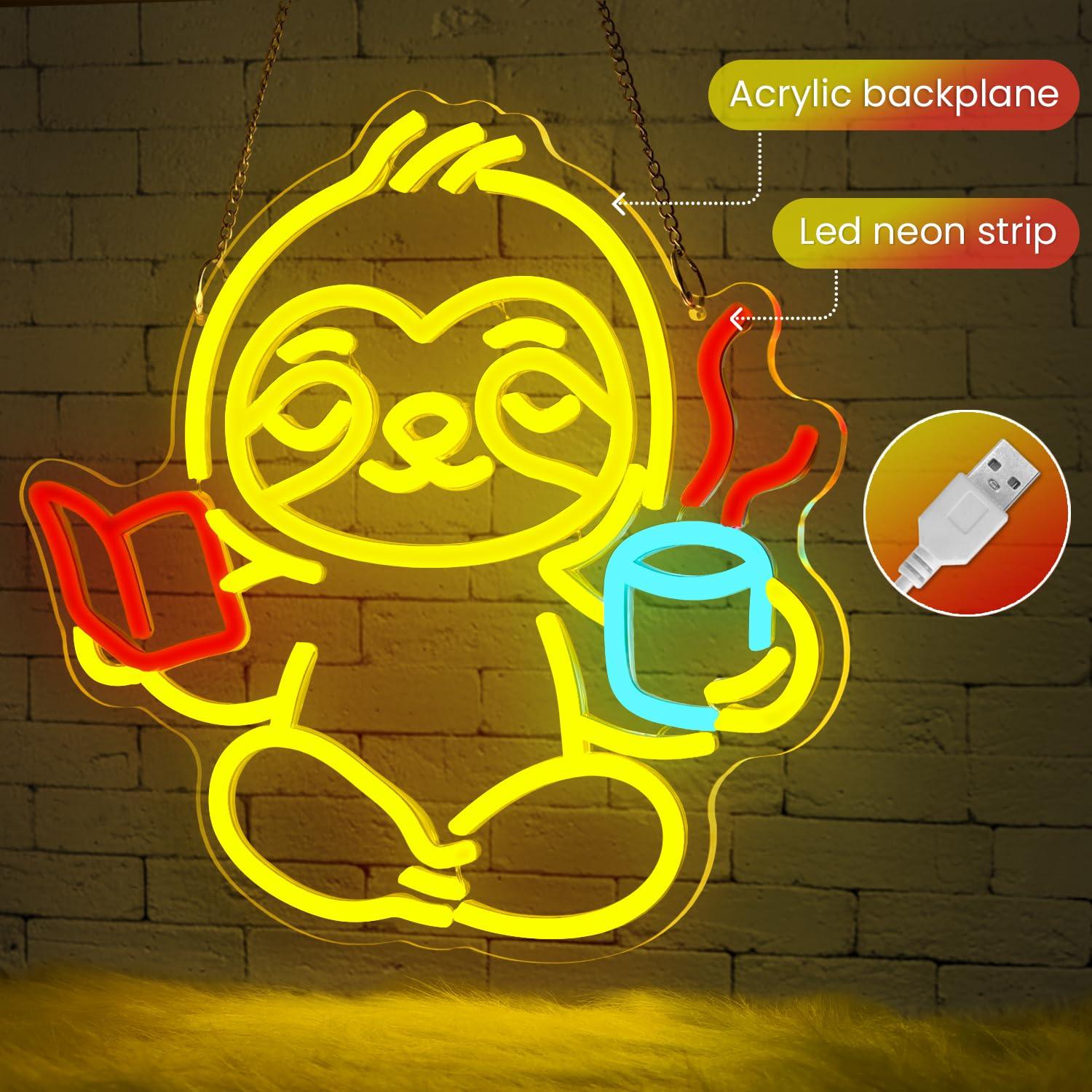 Faultier Neon-Schild USB Dimmb – Lighting Decor For Living Room Bewertung und Preis