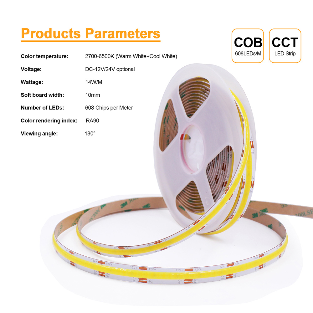 12V 24V Cob CCT LED-Streifen L – Decor Lighting Hours Bewertung und Preis