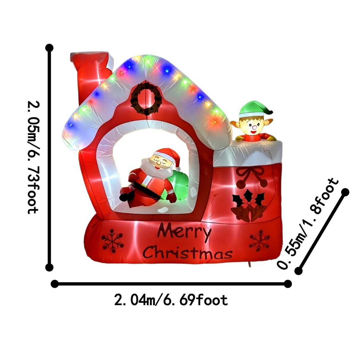 6,7 Fuß große aufblasbare Weih – Santa'S Elves Holiday Lighting & Decor Llc Bewertung und Preis