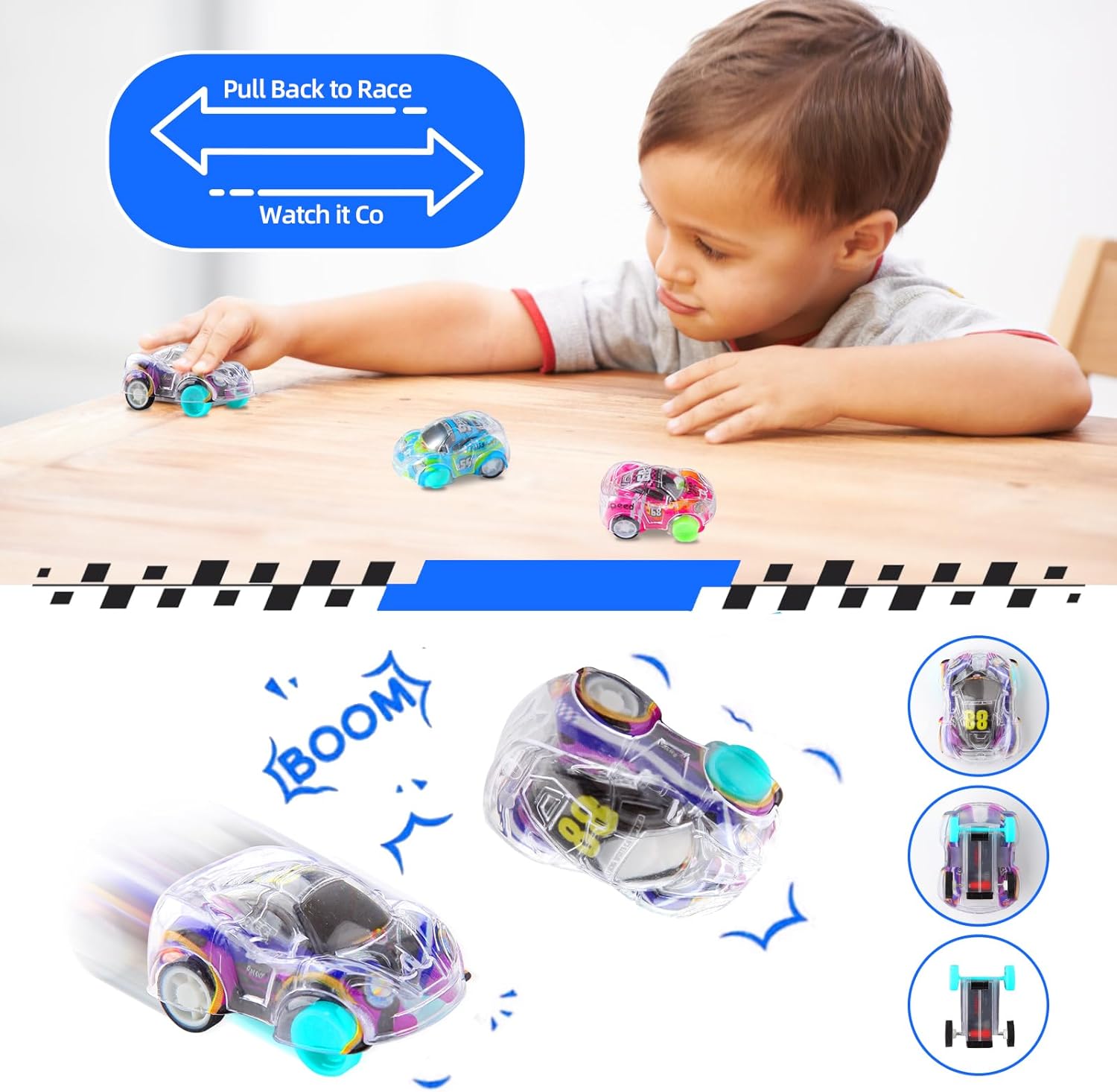 12/100 Stück Mini-Pull-Back-Au – Lighting Mcqueen Decor Bewertung und Preis