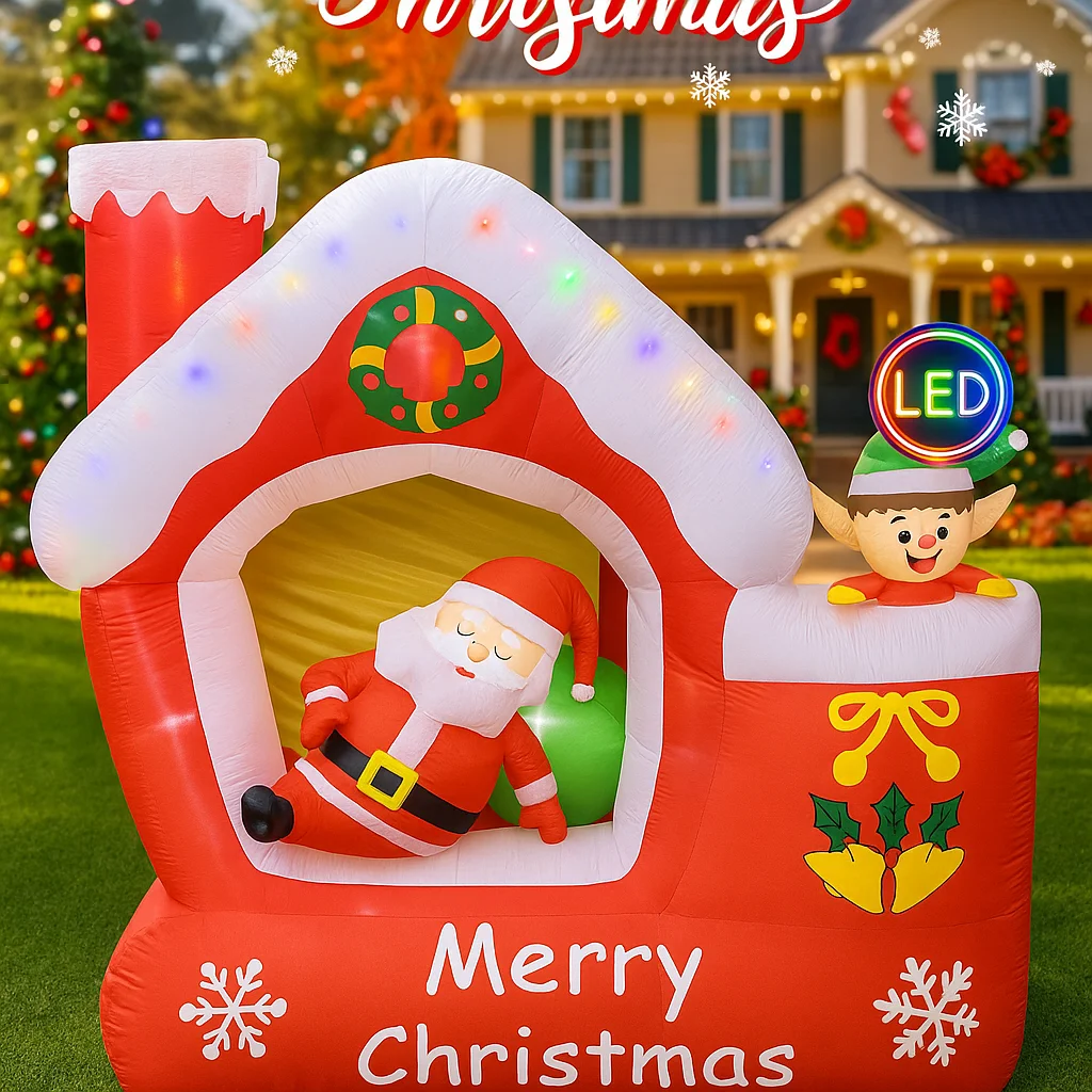 7FT riesiges aufblasbares Weih – Santa'S Elves Holiday Lighting & Decor Llc Bewertung und Preis