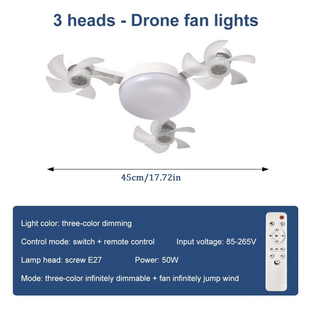 Einfacher 2-in-1 Deckenventila – Decor Lighting Ceiling Fans Bewertung und Preis