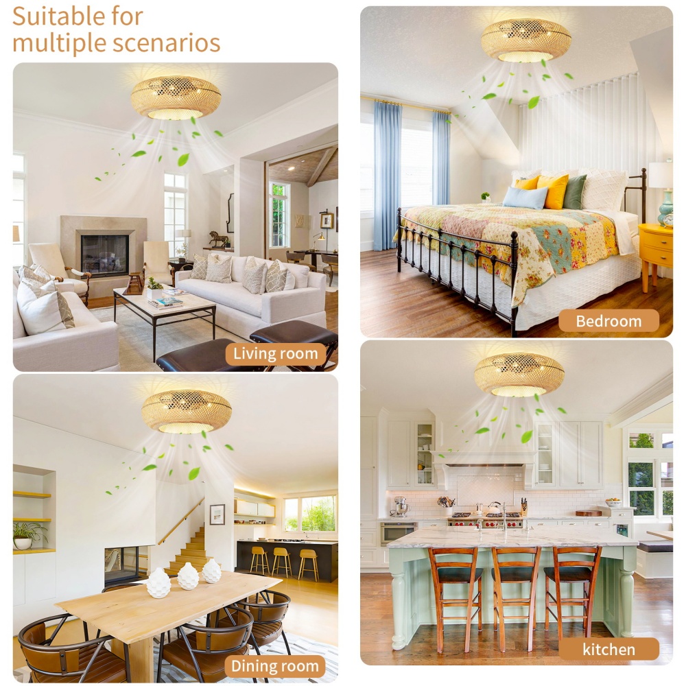Bambus-Deckenventilatorlampe m – Decor Lighting Ceiling Fans Bewertung und Preis