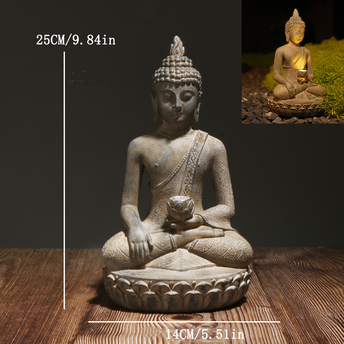 1 x zen-inspirierte solarbetri – Decor Lighting India Bewertung und Preis