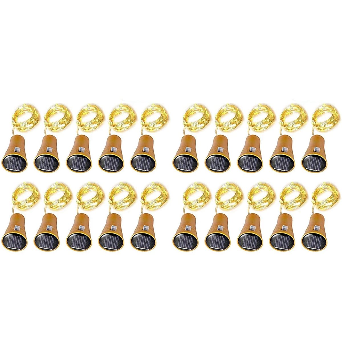 ABXF-20Pcs Solar-Weinflaschen- – Decor Lighting Cork Bewertung und Preis